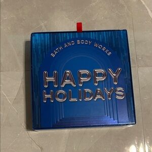 Bath & Body Works Festive Blue Holiday Box